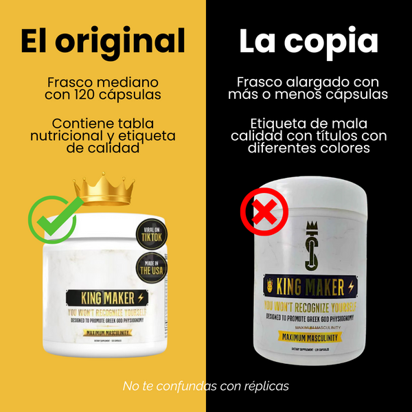 👑KING MAKER™ ORIGINAL💪Despierta tu virilidad, energía y confianza🔞POTENCIADOR DE TESTOSTERONA🔥Envío Gratis