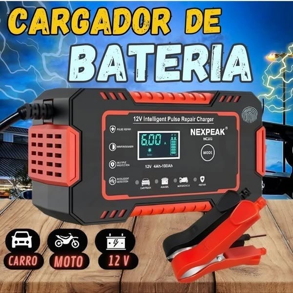 ¡Últimas unidades disponibles! 🚗Cargador de Batería Profesional+ Regalo Exclusivo🔥