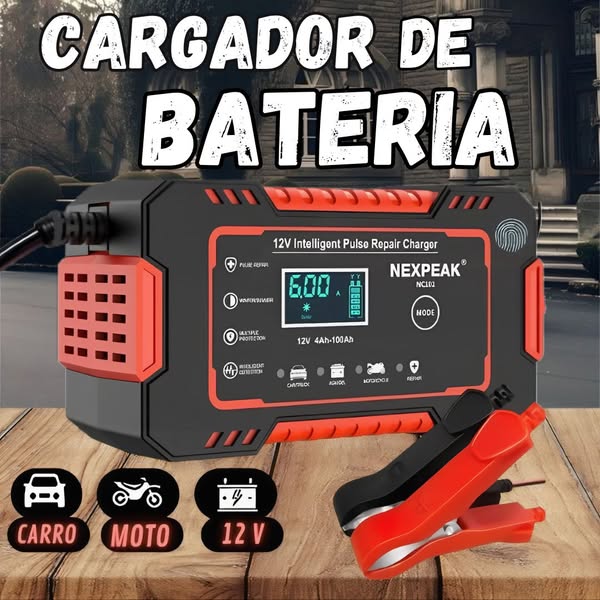 ¡Últimas unidades disponibles! Cargador de Batería Profesional para Vehículos 🚗🔥