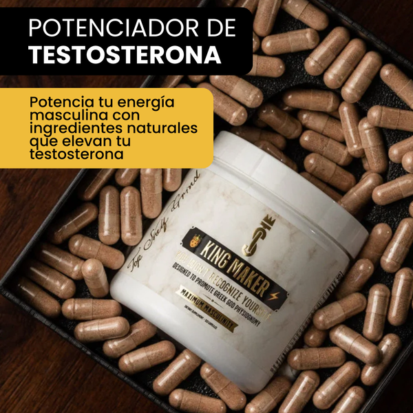 👑KING MAKER™ ORIGINAL💪Despierta tu virilidad, energía y confianza🔞POTENCIADOR DE TESTOSTERONA🔥Envío Gratis