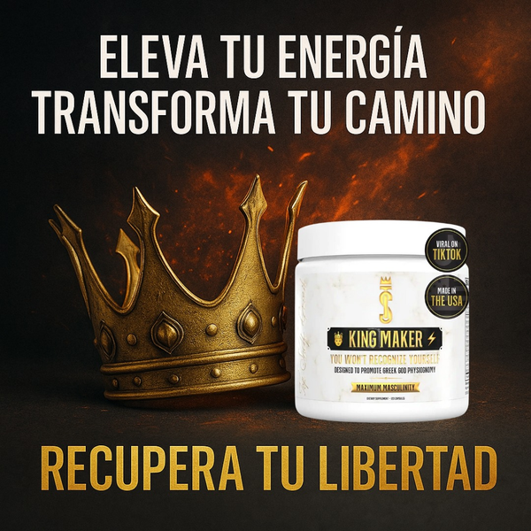 👑KING MAKER™ ORIGINAL💪Despierta tu virilidad, energía y confianza🔞POTENCIADOR DE TESTOSTERONA🔥Envío Gratis